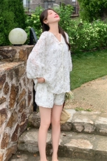 现货2025夏季新款风蝴蝶套装2C053/款号739/批135/控208，女装套装/套裙，2C053