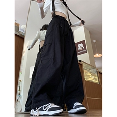 休闲裤男女韩版潮流阔腿大口袋高街帅气2024秋冬ins长裤K5734-P56，男装休闲裤，星座412-3