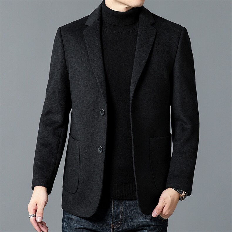 DZ9902钱塘2020-3中年男士商务休闲简约冬季厚款西服外套P205图片