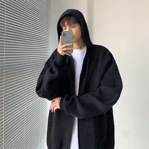 2024美式复古宽松连帽开衫毛衣ins潮MY377-P68图片