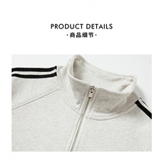 抖音得物高品质重磅全棉二开支持退换360克宽松拉链立领卫衣CM29，男装卫衣，电商A486
