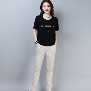 时尚舒适简约气质韩版套装/套裙2021年夏季潮流优雅图片