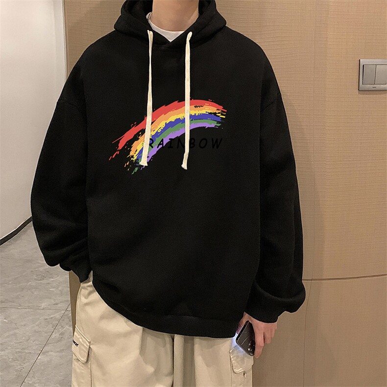 纯棉连帽卫衣男大码运动帽衫宽松薄WY2064-P35,男装卫衣,电商A040