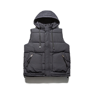 现货 可拆卸帽子棉马甲2色,男装背心/马甲,电商A105