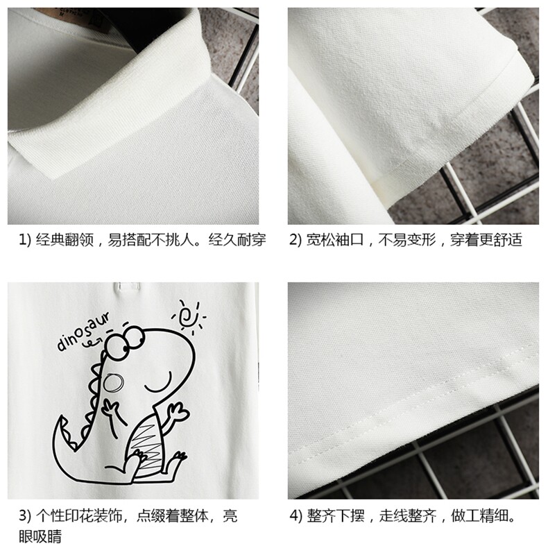 PL57172-P35翻领短袖polo衫男大码胖子半袖t恤男有领保罗衫网格,男装Polo衫,电商A040A