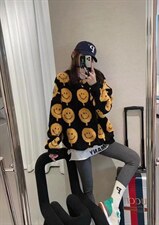 2021新款韩版时尚宽松羊羔毛加绒加厚卫衣，女装卫衣/绒衫，依露奇