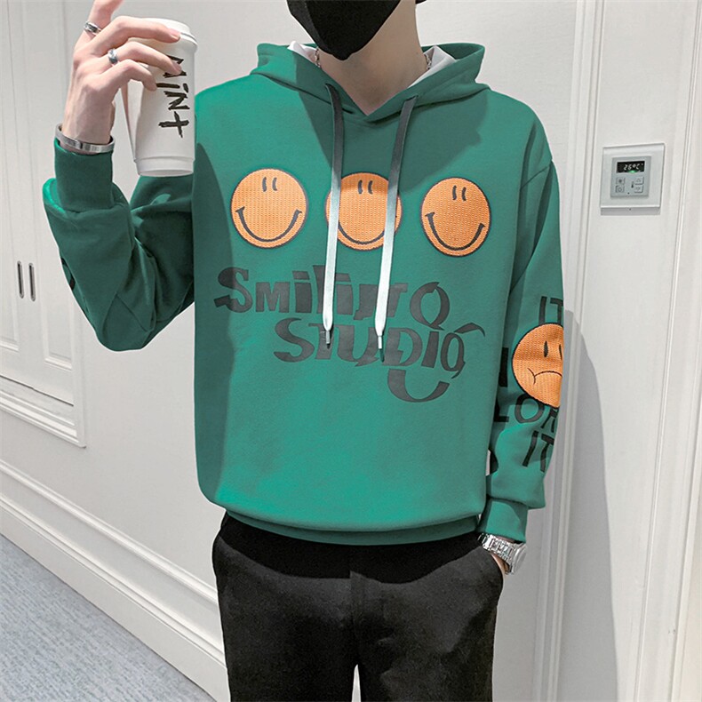 2024春季新款波高品质连帽笑脸宽松卫衣学生男39116-p65,男装卫衣,电商D303