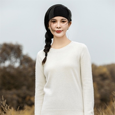 2025百搭时尚简约常规女圆领羊绒衫，女装羊绒衫，雪真羊绒高端店