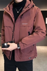 店主风2025年男士秋冬二棉加棉加厚夹克连帽棉服M1123-P105，男装夹克，电商D240-242