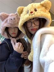 创奇网供 网红动物帽大号婚庆玩偶娃娃机公仔婚礼娃娃毛绒批货跨境