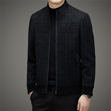 DJ26703钱塘2020-3冬季厚款时尚休闲立领简约中年男士夹克P285，男装夹克，钱塘207-3
