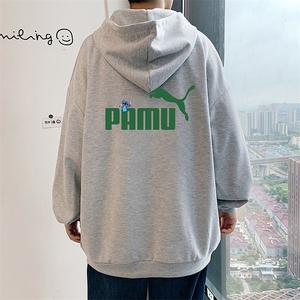 KS21227-P38 加绒P43 连帽开衫卫衣男运动外套大码班服图片
