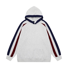 白底平铺光板二开港风撞色拼接连帽ins情侣卫衣A69P38，男装卫衣，电商A247