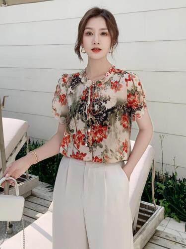 新款花上衣，女装，红利秀雅