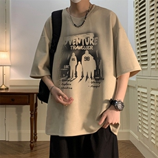 麂皮绒短袖t恤男大码半袖男酒店风JD82374-P25，男装T恤，电商A040