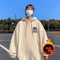 500克重磅秋冬美式加绒加厚卫衣外套DL1533常规特P35绒特P40，男装卫衣，电商A486