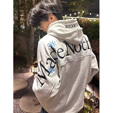 潮牌雪花字母刺绣连帽运动衫男款重磅宽松情侣上衣WY16，男装卫衣，星座1116A（原606A-3）