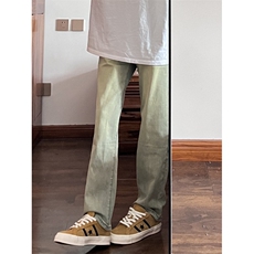 【有货】黄泥色517弯刀牛仔裤男修身直筒vibe微喇裤9062LL-特P45，男装牛仔裤，星座1007（原301D）