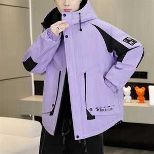 秋冬男式加绒加厚夹克男时尚派克服加厚棉衣男外套MY8650-P93图片