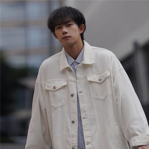 25新款抖音品质男士宽松纯色情侣休闲水洗上衣N961/P85128图片