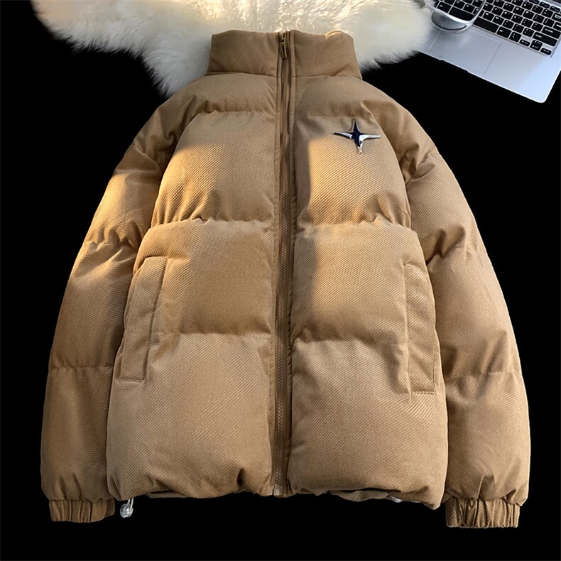 2025冬季新款灯芯绒棉衣星星贴标面包服A316-1-Y111P115控148,男装棉衣,星座906（原电商a316-1）