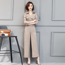气质韩版简约显瘦修身套装/套裙纯色2021年春季，女装套装/套裙，贵人树