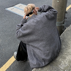 2026小众解构通体拉链V领开衫破坏设计感毛外套衣金属纽扣毛衫，女装短外套，星座715-4