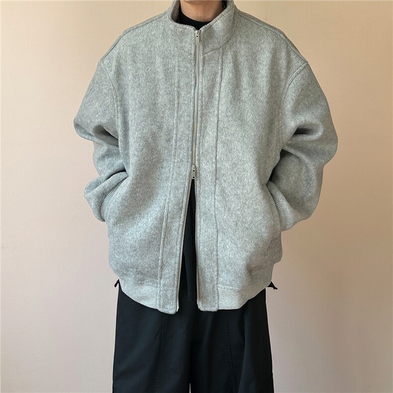 现货新款冬季羊毛呢子外套男士短款宽松休闲夹克A351-AJ2621-P135,男装夹克,电商A351