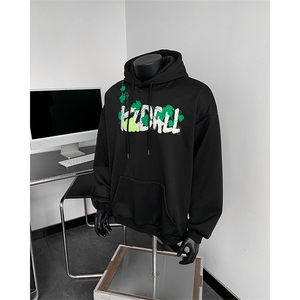 美式街头葡萄网球毛巾绣连帽卫衣 XZ514-2-LBN12-常规P78 加绒P88图片