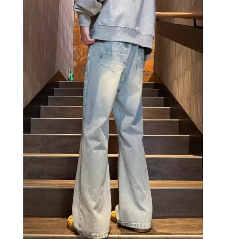 K7088-P46水洗做旧牛仔裤男秋季提档显瘦裤子ootd穿搭美式,男装牛仔裤,电商B323A