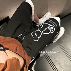 D2022-P42控58抖音潮牌美式篮球裤子大码肥仔高街潮ins五分裤，男装牛仔裤，星座116