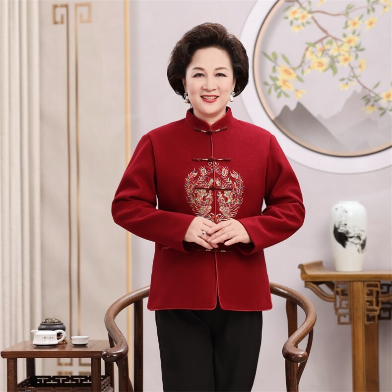 2025年秋季龙凤情侣毛尼外套,女装短外套,亚东羊绒制品