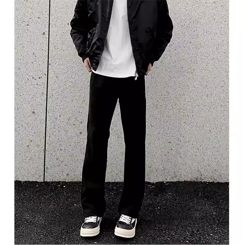 1506/QA210/P43秋冬美式高街运动休闲裤情侣潮男黑色弯刀卫裤男,男装休闲裤,星座1506