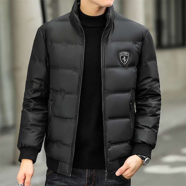 男装冬季新款男士御寒羽绒服中年宽松免烫爸爸装上衣加厚保暖外套,男装羽绒服,电商B212（原钱塘6029）