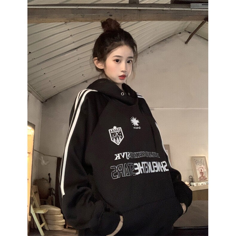 EE090-P65卫衣男女情侣薄款2024潮宽松拉链开衫外套连帽韩版上衣,女装短外套,星座911-3