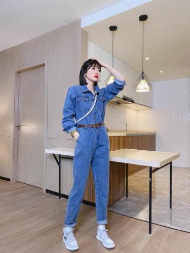 牛仔连体裤,女装连体裤,莎奈儿