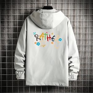 连帽夹克男大码胖子棒球服上衣外套 网格挂拍JK65301-P45图片