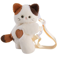 张强玩具 三花猫双肩30厘米