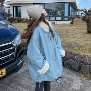 新品    加厚羊羔毛派克服-p225-k358图片
