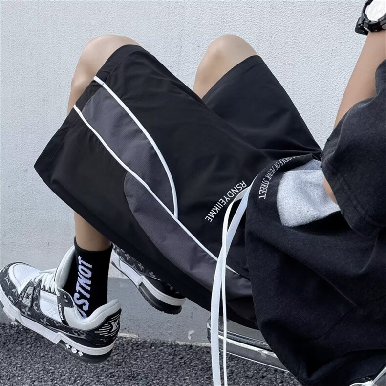 美式复古宽松短裤男休闲裤夏季高街运动篮球五分裤K6896-P32,男装休闲裤,星座512-4