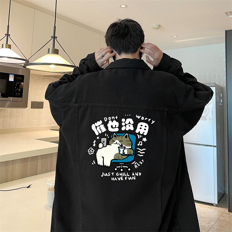 牛仔夹克男大码牛仔外套男茄克 NJ77403-P60图片