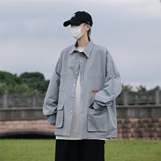 春装纯棉衬衫工装长袖衬衣男C30745，男装衬衫，电商C323