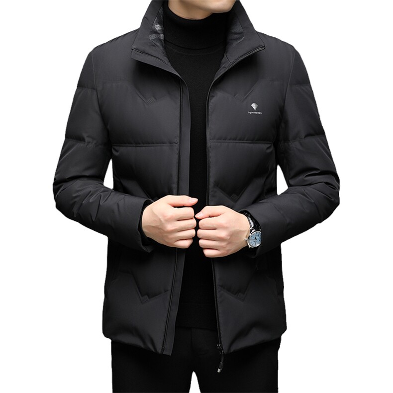 中老年羽绒服男士休闲冬季中年人爸爸装时尚外套QLMF8238-P250,男装羽绒服,电商B212（原钱塘6029）