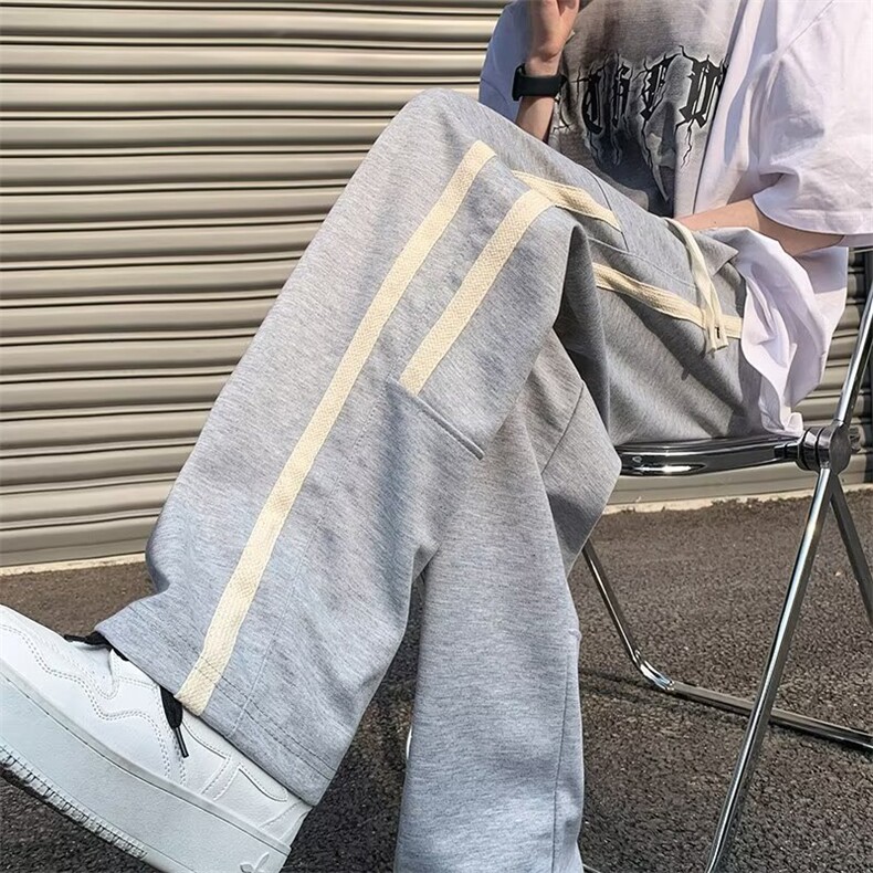 直筒抽绳运动裤长裤卫裤宽松男女显瘦休闲裤潮GKM28-P38,男装休闲裤,星座1109-3