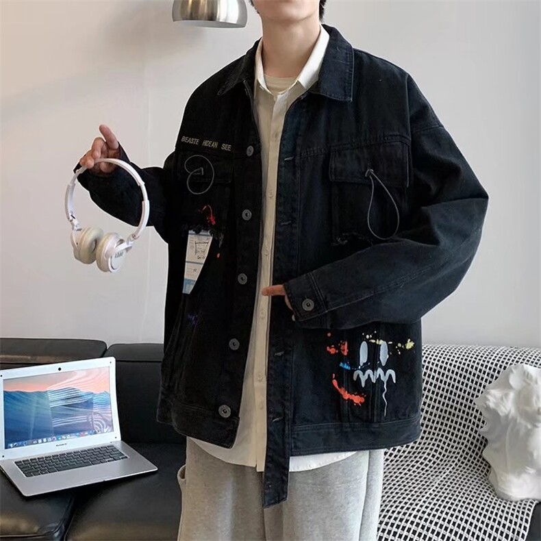 男秋冬新款牛仔夹克外套J005P75,男装夹克,星座1116-2