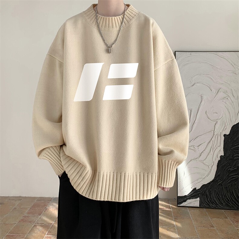 半高领毛衣男大码胖子针织衫毛线衣 M18435-P45 加绒款-P65图片
