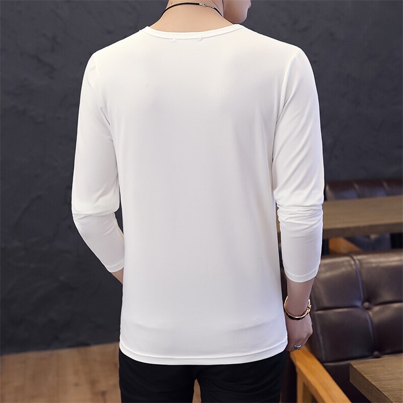 赠品纯色光板长袖T恤男修身韩版时尚打底衫T8888-P7，男装T恤，星座1206（原A206）