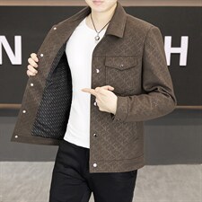 春季夹克男高品质翻领外套型男商务休闲百搭青年外套男S2603-P88，男装夹克，星座310B-3