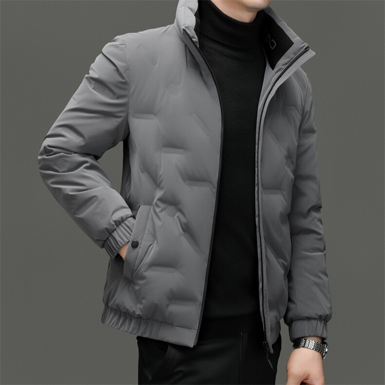 BZC2368钱塘2020-2新款时尚休闲简约冬季厚款中年男士羽绒服P170图片