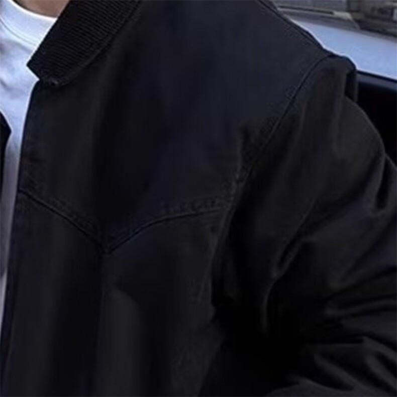 秋冬季棉衣男翻领短款夹克工装外套男春秋季美式复古正肩夹克,男装棉衣,星座1210-1